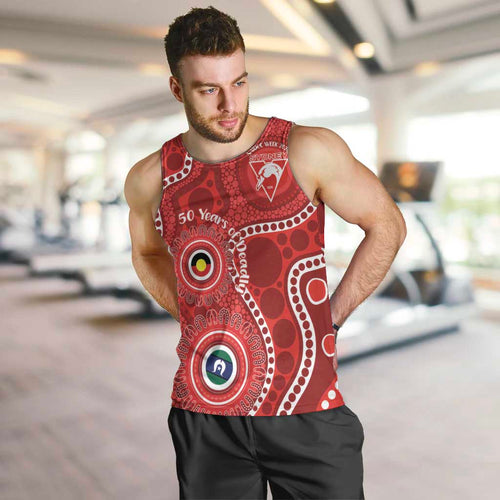 Sydney Swans NAIDOC Week 2026 Personalised Men Tank Top 50 Years of Deadly Aboriginal Art