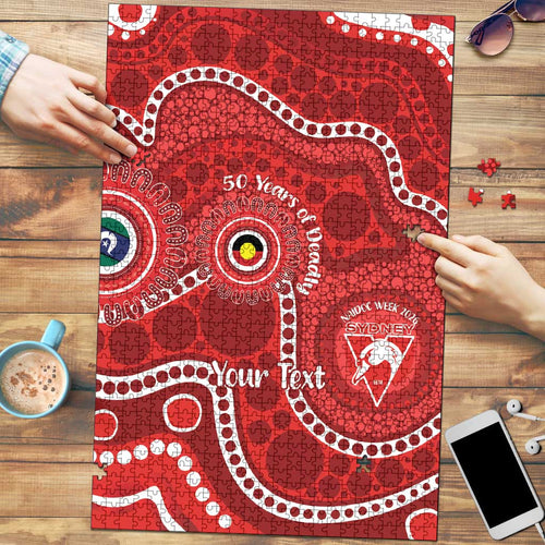 Sydney Swans NAIDOC Week 2026 Personalised Puzzle 50 Years of Deadly Aboriginal Art