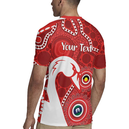 Sydney Swans NAIDOC Week 2026 Personalised Rugby Jersey 50 Years of Deadly Aboriginal Art