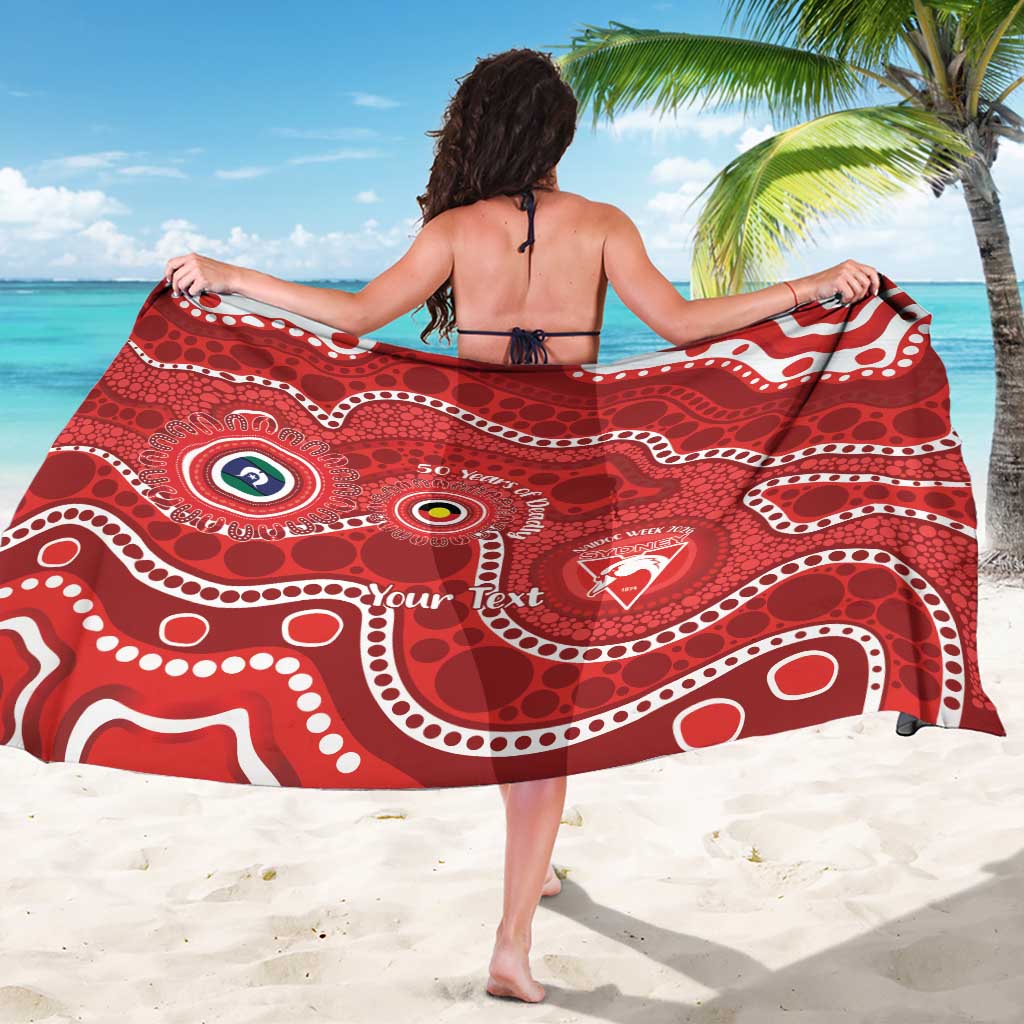 Sydney Swans NAIDOC Week 2026 Personalised Sarong 50 Years of Deadly Aboriginal Art