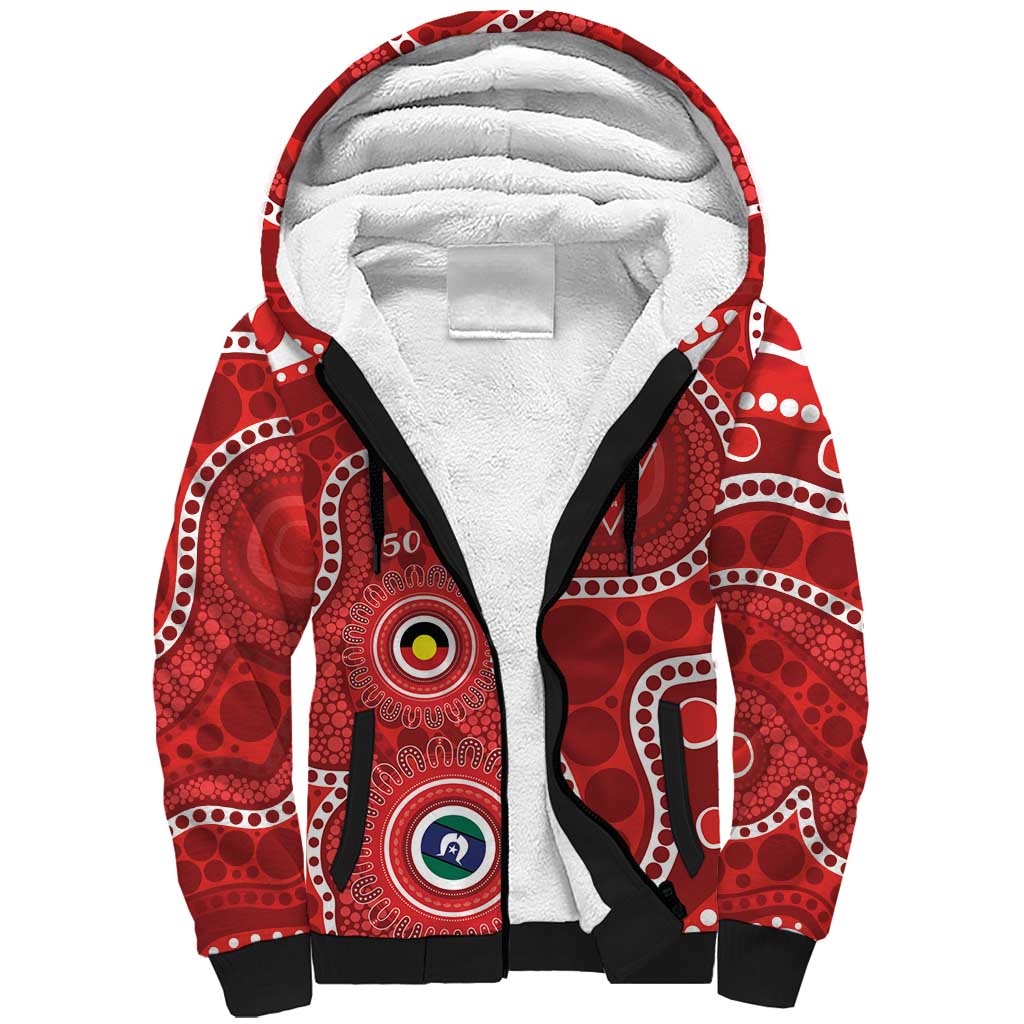 Sydney Swans NAIDOC Week 2026 Personalised Sherpa Hoodie 50 Years of Deadly Aboriginal Art