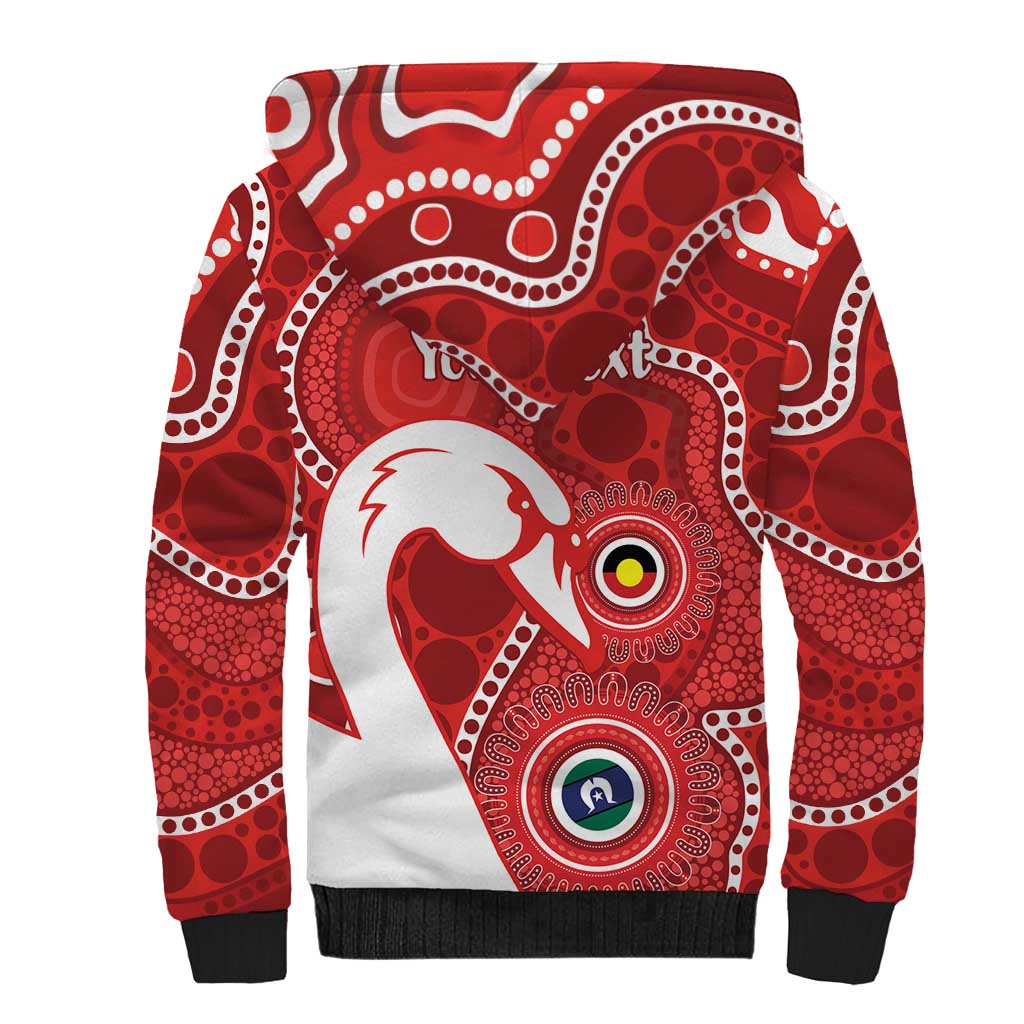 Sydney Swans NAIDOC Week 2026 Personalised Sherpa Hoodie 50 Years of Deadly Aboriginal Art