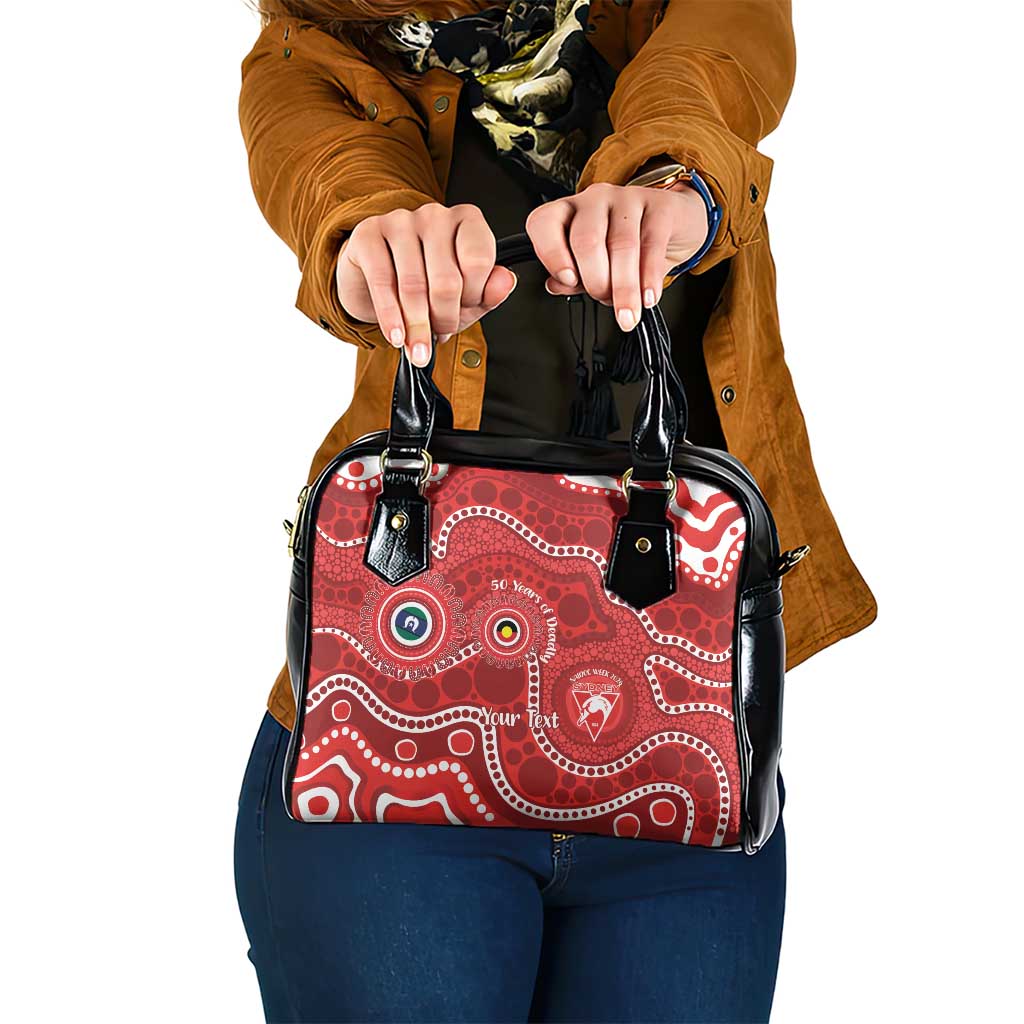 Sydney Swans NAIDOC Week 2026 Personalised Shoulder Handbag 50 Years of Deadly Aboriginal Art