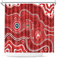 Sydney Swans NAIDOC Week 2026 Personalised Shower Curtain 50 Years of Deadly Aboriginal Art