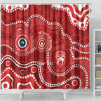 Sydney Swans NAIDOC Week 2026 Personalised Shower Curtain 50 Years of Deadly Aboriginal Art