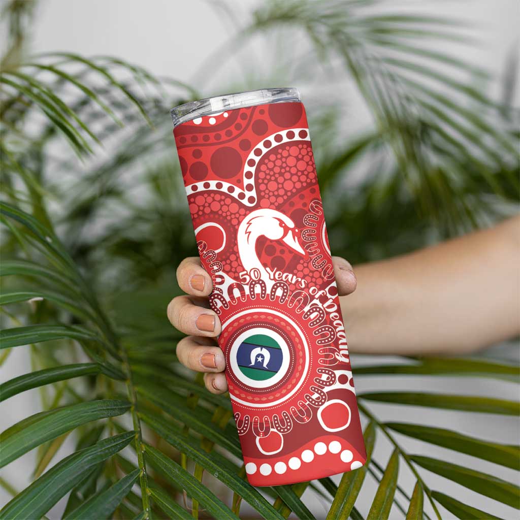 Sydney Swans NAIDOC Week 2026 Personalised Skinny Tumbler 50 Years of Deadly Aboriginal Art