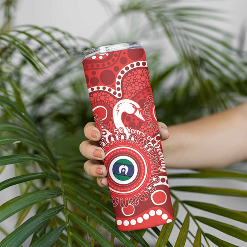 Sydney Swans NAIDOC Week 2026 Personalised Skinny Tumbler 50 Years of Deadly Aboriginal Art
