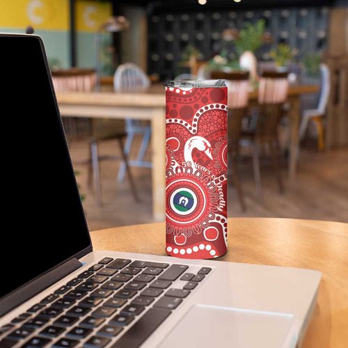 Sydney Swans NAIDOC Week 2026 Personalised Skinny Tumbler 50 Years of Deadly Aboriginal Art