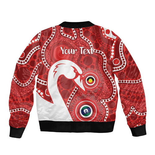Sydney Swans NAIDOC Week 2026 Personalised Sleeve Zip Bomber Jacket 50 Years of Deadly Aboriginal Art
