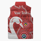 Sydney Swans NAIDOC Week 2026 Personalised Sleeveless Puffer Jacket 50 Years of Deadly Aboriginal Art