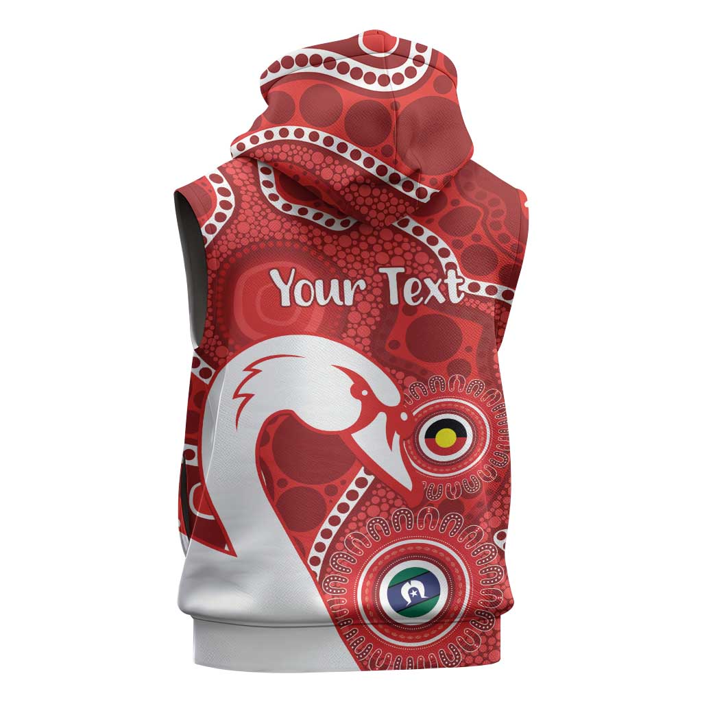 Sydney Swans NAIDOC Week 2026 Personalised Sleeveless Zip Hoodie 50 Years of Deadly Aboriginal Art