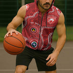 Sydney Swans NAIDOC Week 2026 Personalised Sleeveless Zip Hoodie 50 Years of Deadly Aboriginal Art
