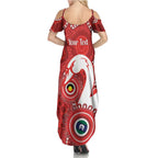 Sydney Swans NAIDOC Week 2026 Personalised Summer Maxi Dress 50 Years of Deadly Aboriginal Art