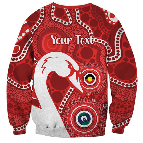 Sydney Swans NAIDOC Week 2026 Personalised Sweatshirt 50 Years of Deadly Aboriginal Art