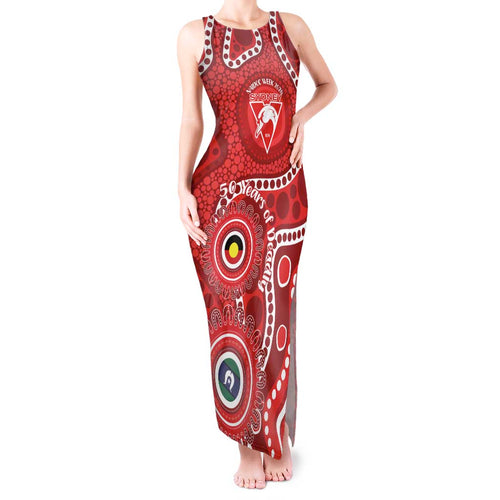Sydney Swans NAIDOC Week 2026 Personalised Tank Maxi Dress 50 Years of Deadly Aboriginal Art