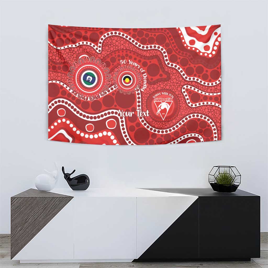 Sydney Swans NAIDOC Week 2026 Personalised Tapestry 50 Years of Deadly Aboriginal Art
