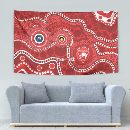Sydney Swans NAIDOC Week 2026 Personalised Tapestry 50 Years of Deadly Aboriginal Art