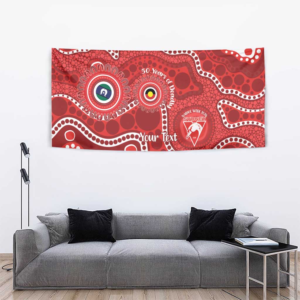 Sydney Swans NAIDOC Week 2026 Personalised Tapestry 50 Years of Deadly Aboriginal Art