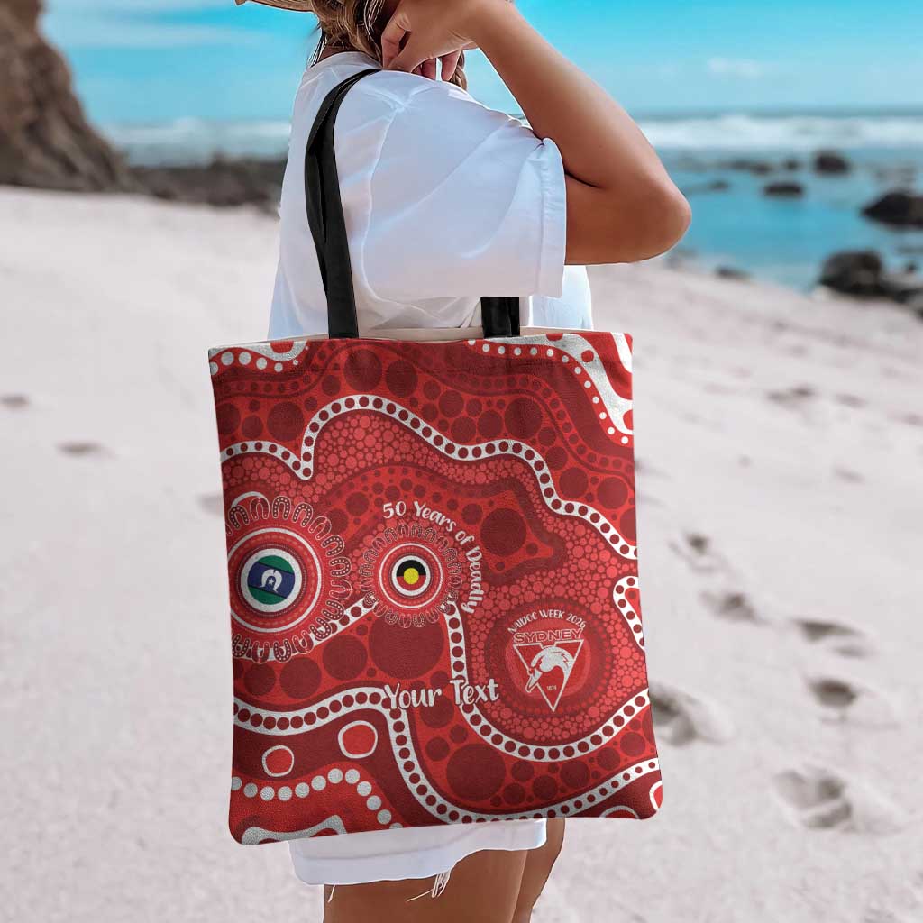 Sydney Swans NAIDOC Week 2026 Personalised Tote Bag 50 Years of Deadly Aboriginal Art