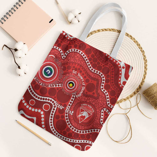 Sydney Swans NAIDOC Week 2026 Personalised Tote Bag 50 Years of Deadly Aboriginal Art
