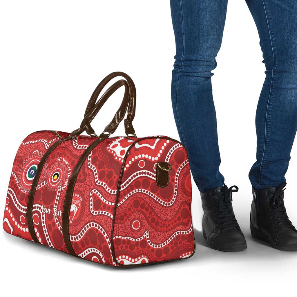 Sydney Swans NAIDOC Week 2026 Personalised Travel Bag 50 Years of Deadly Aboriginal Art