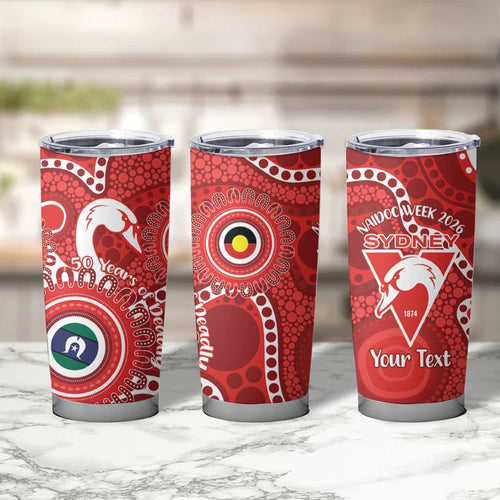 Sydney Swans NAIDOC Week 2026 Personalised Tumbler Cup 50 Years of Deadly Aboriginal Art