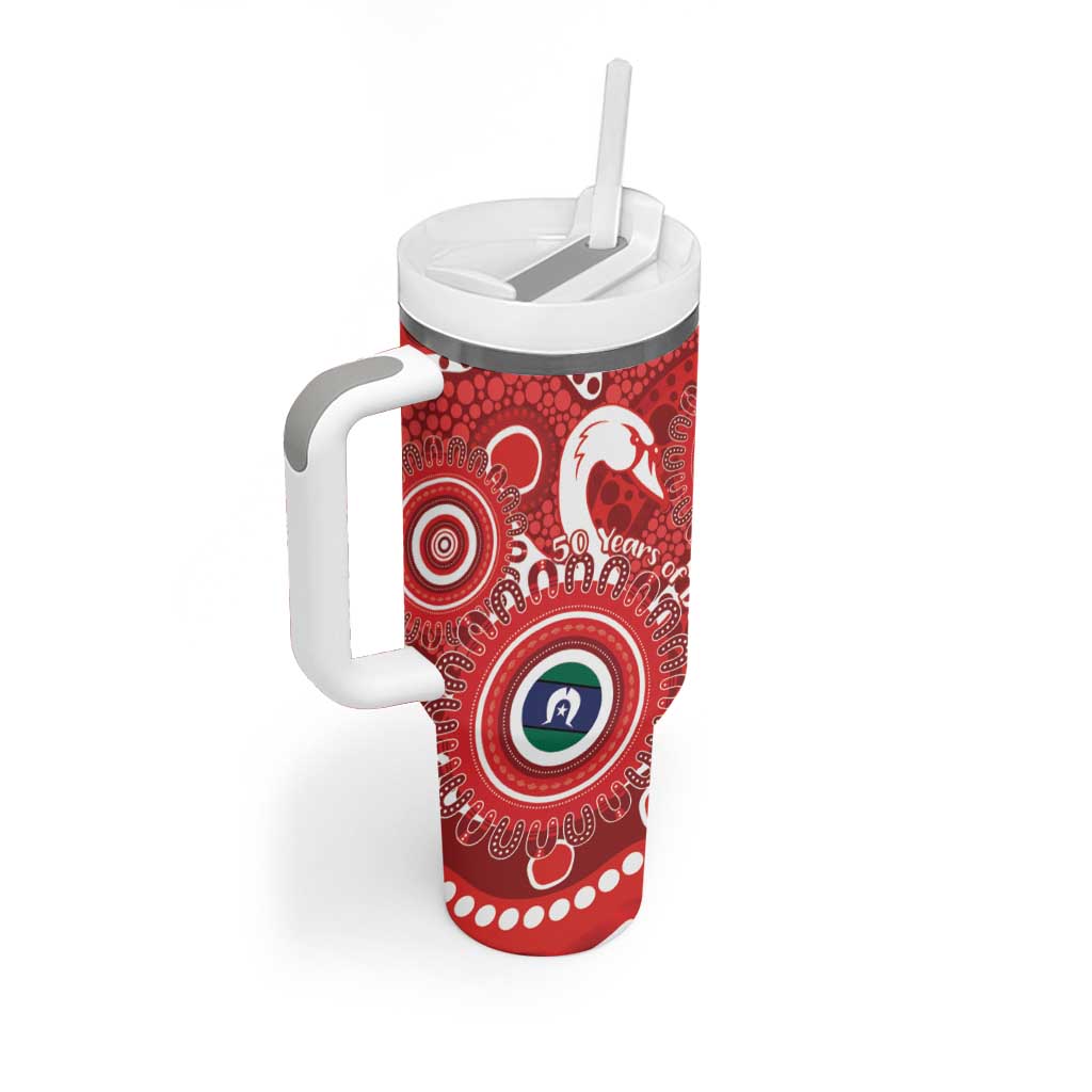 Sydney Swans NAIDOC Week 2026 Personalised Tumbler With Handle 50 Years of Deadly Aboriginal Art