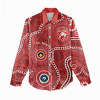 Sydney Swans NAIDOC Week 2026 Personalised Women Casual Shirt 50 Years of Deadly Aboriginal Art