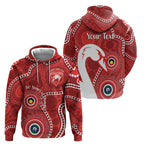 Sydney Swans NAIDOC Week 2026 Personalised Zip Hoodie 50 Years of Deadly Aboriginal Art