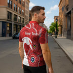Sydney Swans NAIDOC Week 2026 Personalised Zipper Polo Shirt 50 Years of Deadly Aboriginal Art