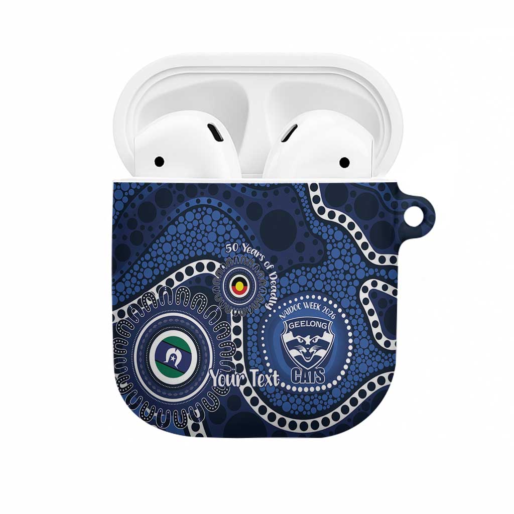 Geelong Cats NAIDOC Week 2026 Personalised AirPods Case 50 Years of Deadly Aboriginal Art