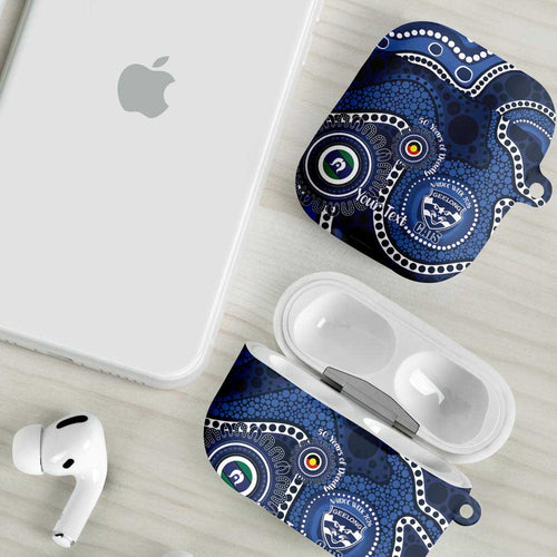 Geelong Cats NAIDOC Week 2026 Personalised AirPods Case 50 Years of Deadly Aboriginal Art