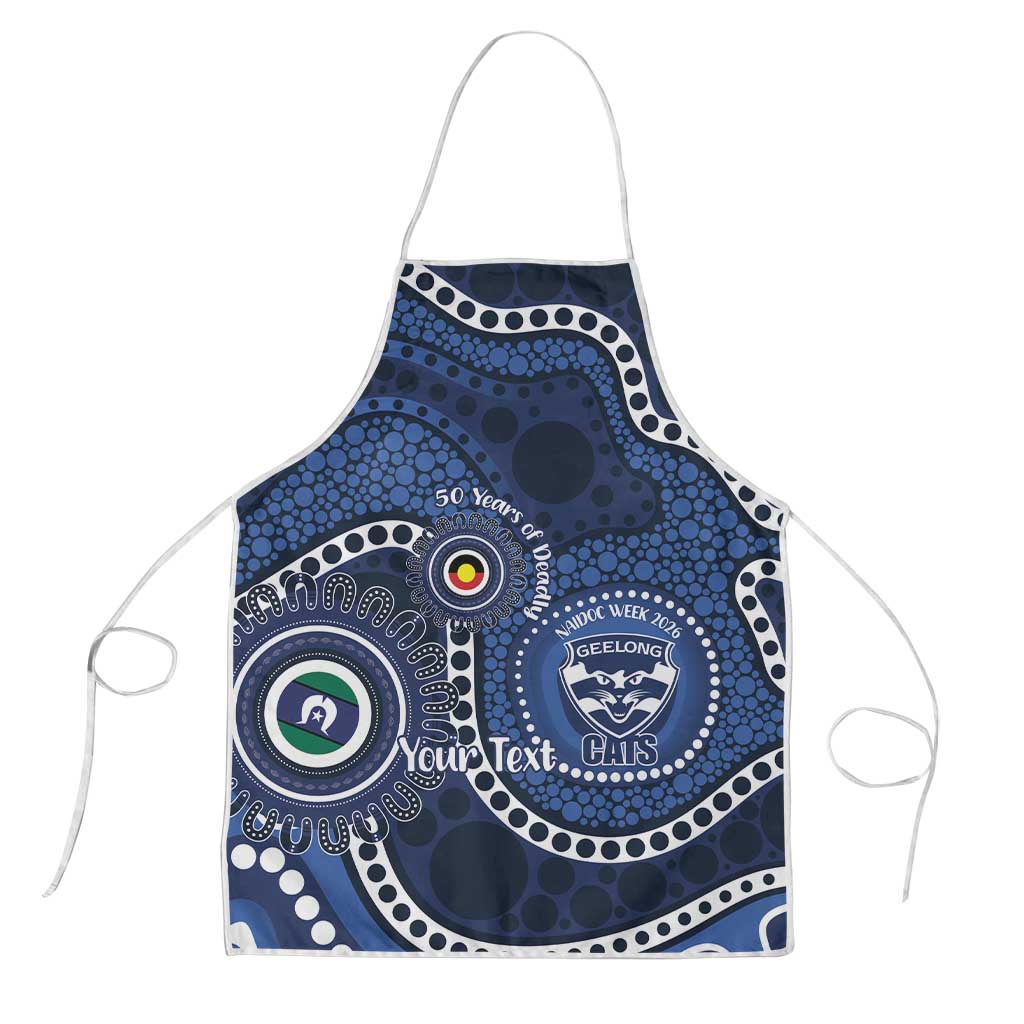 Geelong Cats NAIDOC Week 2026 Personalised Apron 50 Years of Deadly Aboriginal Art
