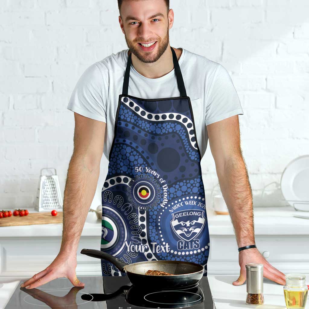 Geelong Cats NAIDOC Week 2026 Personalised Apron 50 Years of Deadly Aboriginal Art