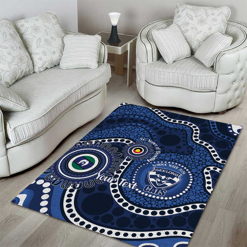 Geelong Cats NAIDOC Week 2026 Personalised Area Rug 50 Years of Deadly Aboriginal Art
