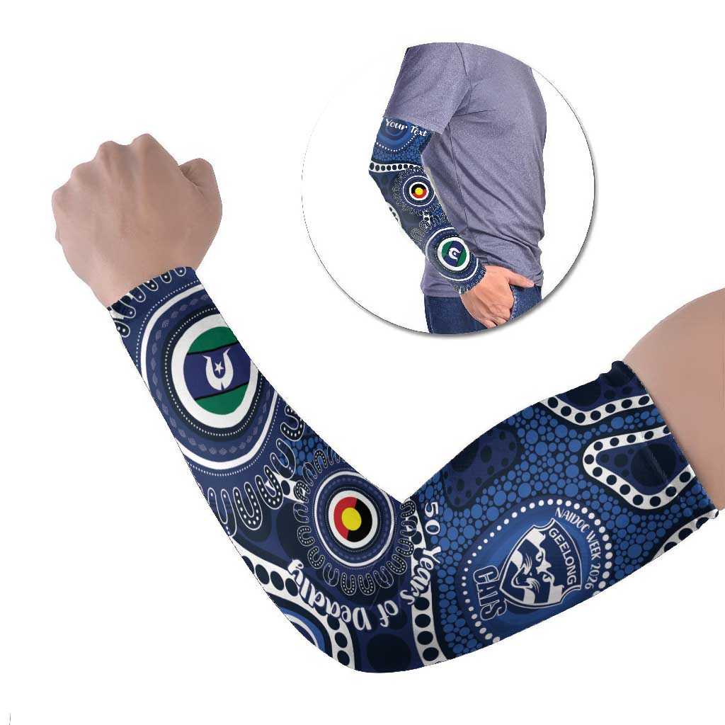 Geelong Cats NAIDOC Week 2026 Personalised Arm Sleeves 50 Years of Deadly Aboriginal Art