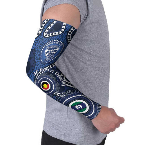 Geelong Cats NAIDOC Week 2026 Personalised Arm Sleeves 50 Years of Deadly Aboriginal Art
