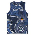 Geelong Cats NAIDOC Week 2026 Personalised Basketball Jersey 50 Years of Deadly Aboriginal Art