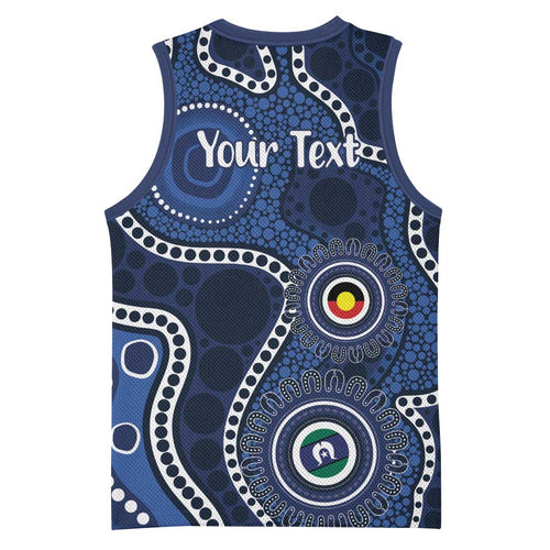 Geelong Cats NAIDOC Week 2026 Personalised Basketball Jersey 50 Years of Deadly Aboriginal Art