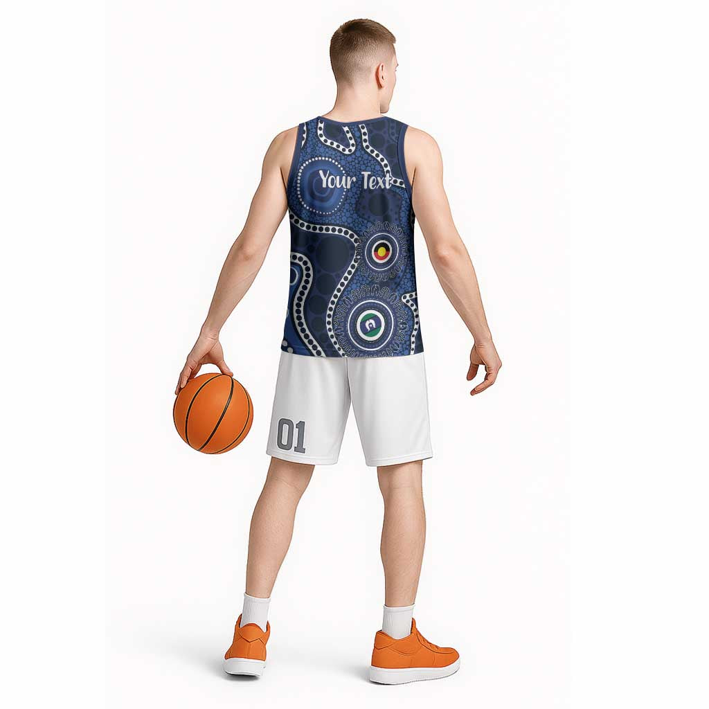 Geelong Cats NAIDOC Week 2026 Personalised Basketball Jersey 50 Years of Deadly Aboriginal Art