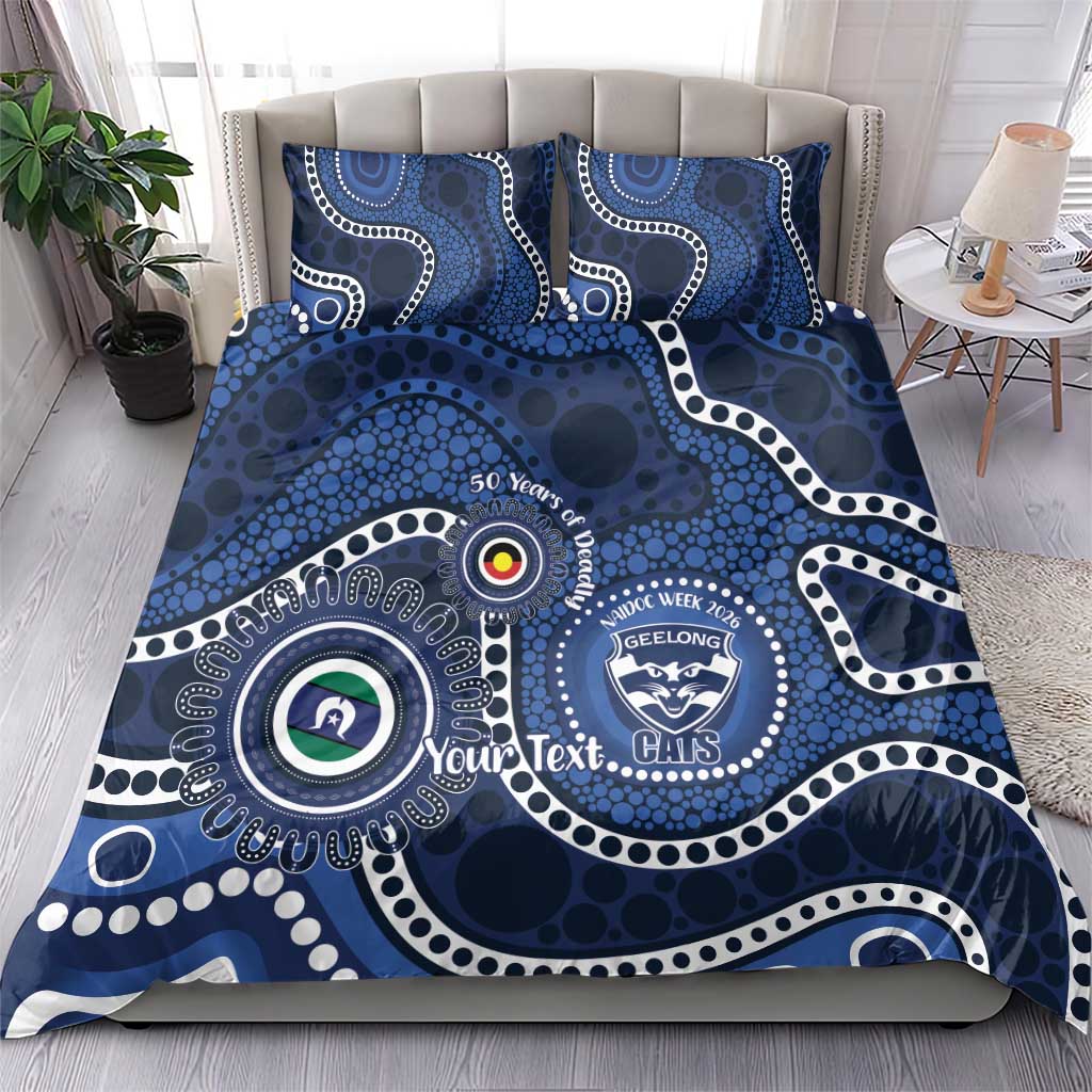 Geelong Cats NAIDOC Week 2026 Personalised Bedding Set 50 Years of Deadly Aboriginal Art