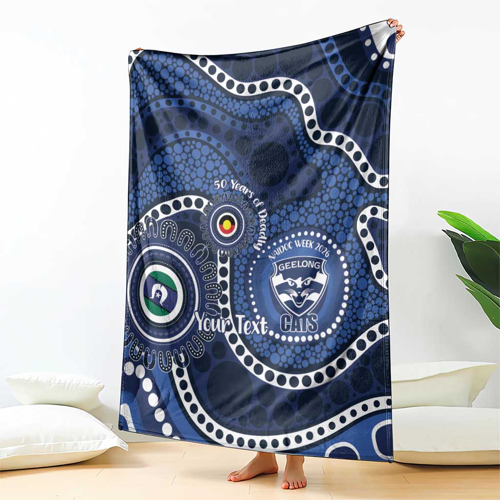 Geelong Cats NAIDOC Week 2026 Personalised Blanket 50 Years of Deadly Aboriginal Art