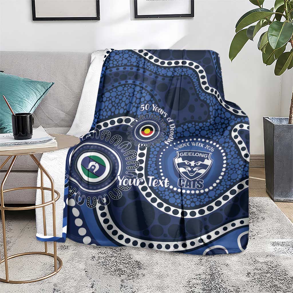 Geelong Cats NAIDOC Week 2026 Personalised Blanket 50 Years of Deadly Aboriginal Art
