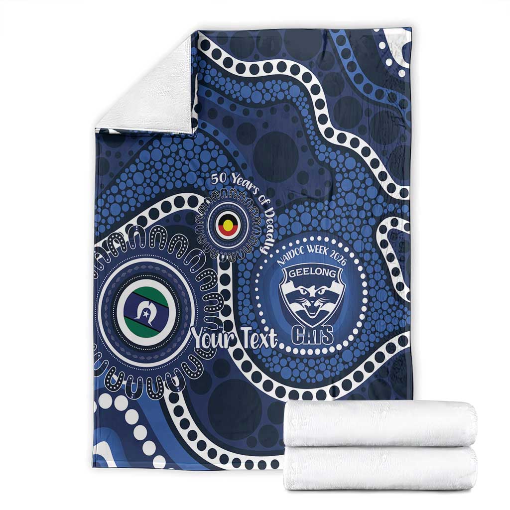 Geelong Cats NAIDOC Week 2026 Personalised Blanket 50 Years of Deadly Aboriginal Art