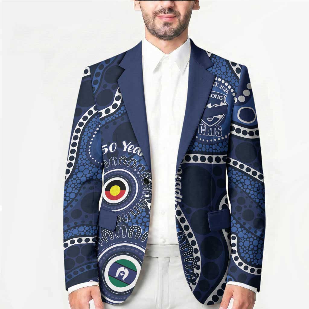 Geelong Cats NAIDOC Week 2026 Personalised Blazer 50 Years of Deadly Aboriginal Art