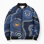 Geelong Cats NAIDOC Week 2026 Personalised Bomber Puffer Jacket 50 Years of Deadly Aboriginal Art