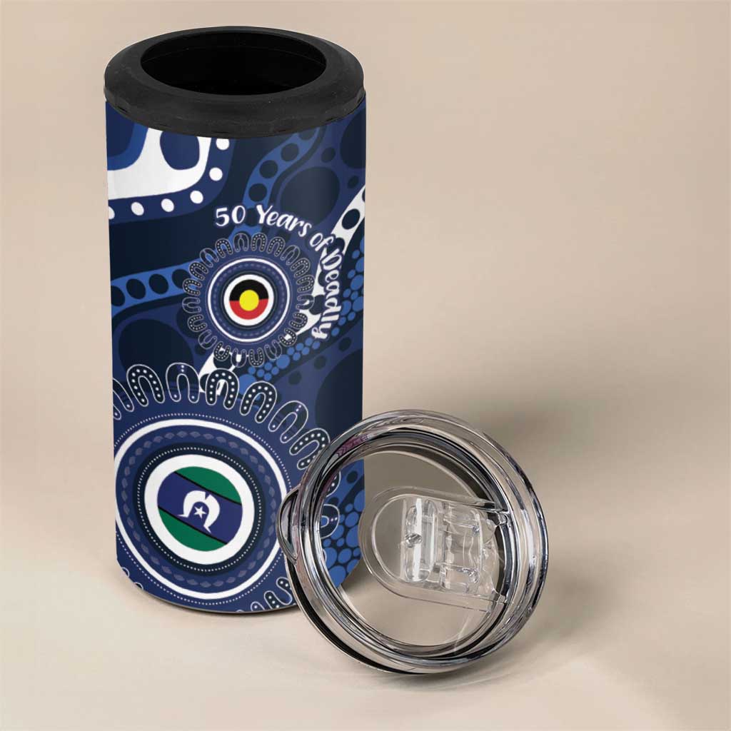 Geelong Cats NAIDOC Week 2026 Personalised 4 in 1 Can Cooler Tumbler 50 Years of Deadly Aboriginal Art