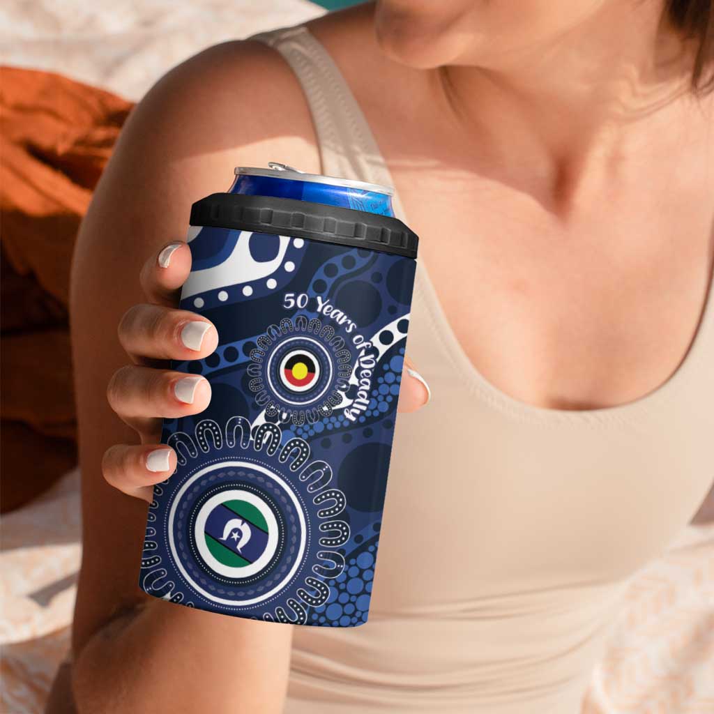 Geelong Cats NAIDOC Week 2026 Personalised 4 in 1 Can Cooler Tumbler 50 Years of Deadly Aboriginal Art