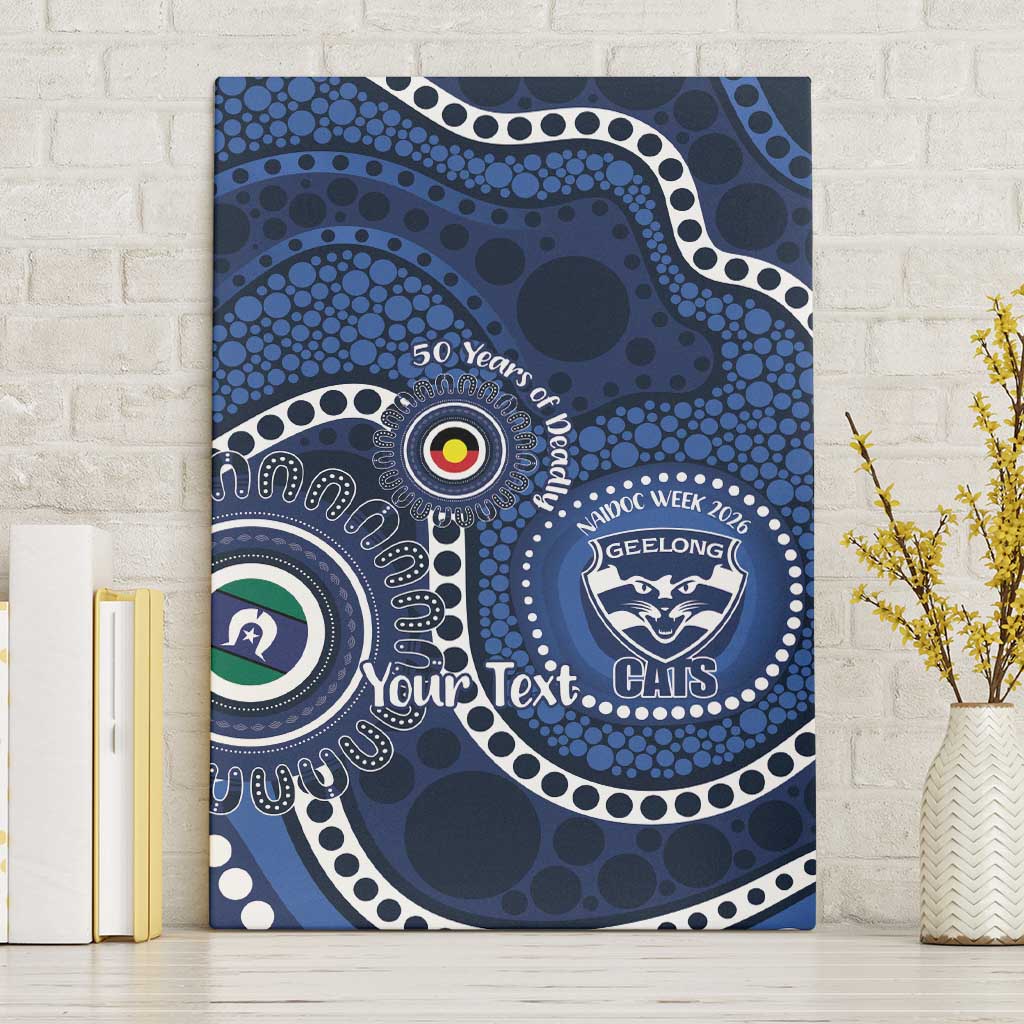 Geelong Cats NAIDOC Week 2026 Personalised Canvas Wall Art 50 Years of Deadly Aboriginal Art