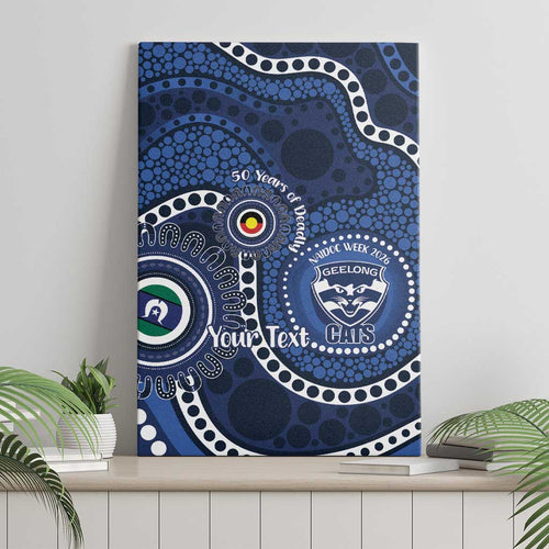 Geelong Cats NAIDOC Week 2026 Personalised Canvas Wall Art 50 Years of Deadly Aboriginal Art